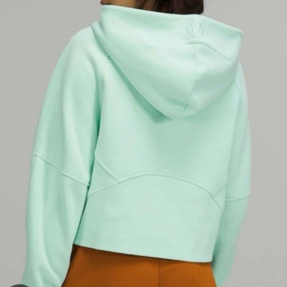 Lululemon Scuba Oversized Half-Zip Hoodie in Mint Green - Picture 2 of 6